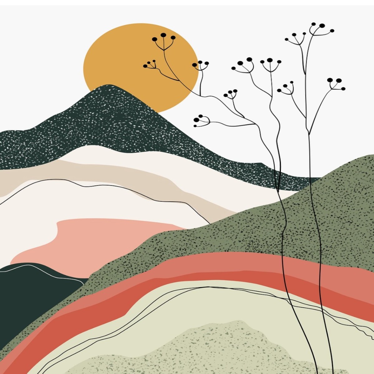 Collage landscape workshop