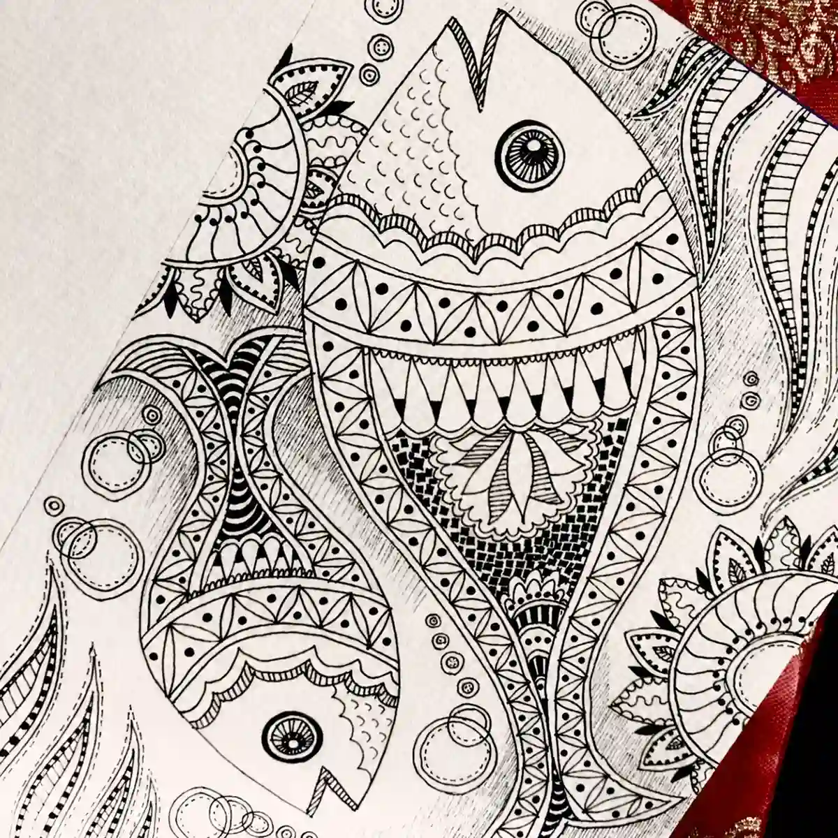 Doodling fish workshop