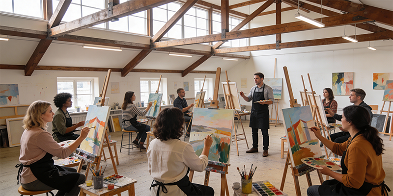 Offline Group Art Classes for Adults_