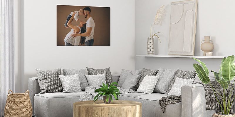 Family Photo For Living Room Art Metal Printing